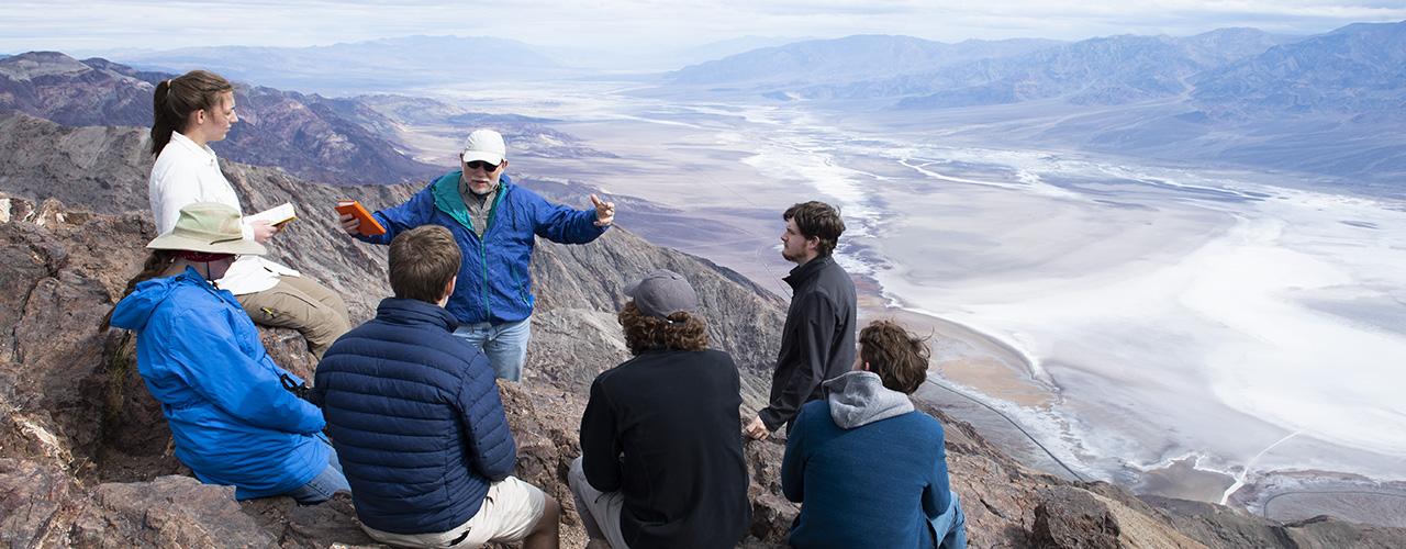 Geology students in Death Valley National Park